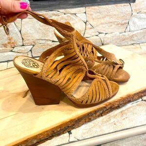 Vince Camuto, leather ankle strap he heals